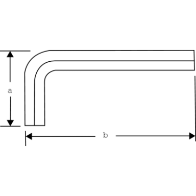 Klucz trzpieniowy imbusowy krótki 1.5 mm, czarny BAHCO