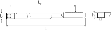 Klucz dynamamometryczny 160-800Nm (120-600 ft.lb) z czopem kwadr.3/4" STAHLWILLE