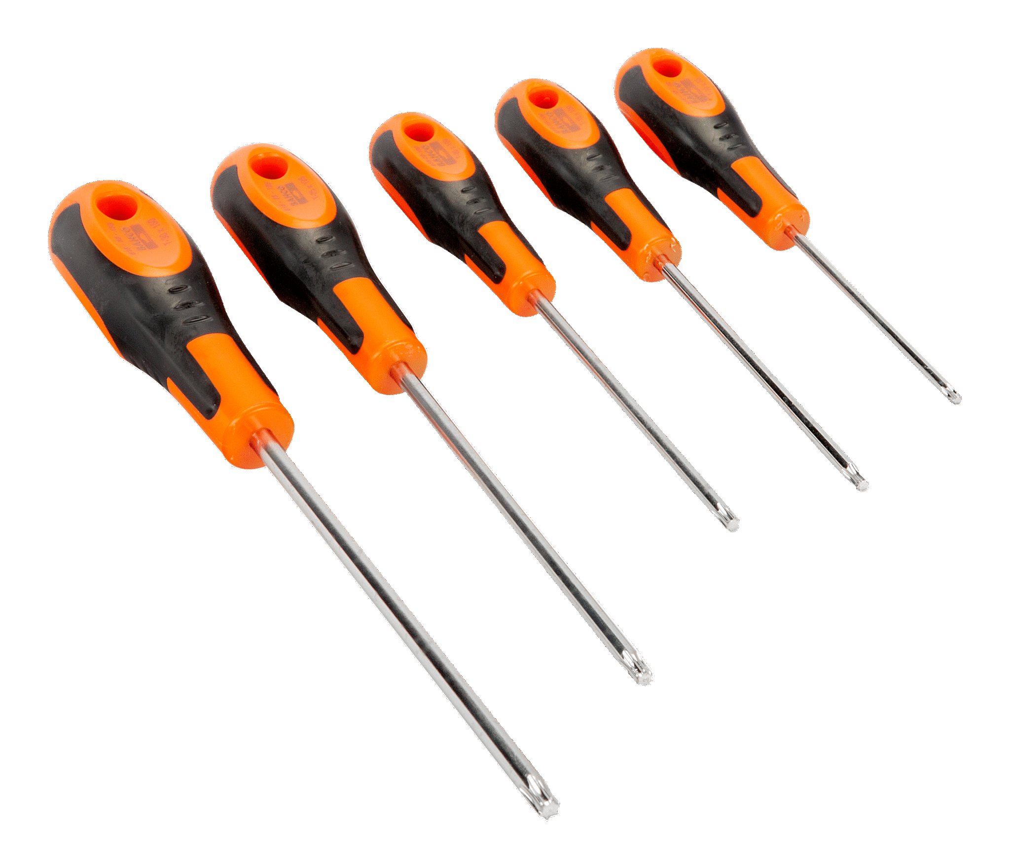 Wkrętaki serii 600, zestaw 5 sztuk, TORX T10, T15, T20, T25, T30 BAHCO