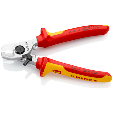 Nożyce do kabli 95 26 165 Ze sprężyną rozwierającą KNIPEX