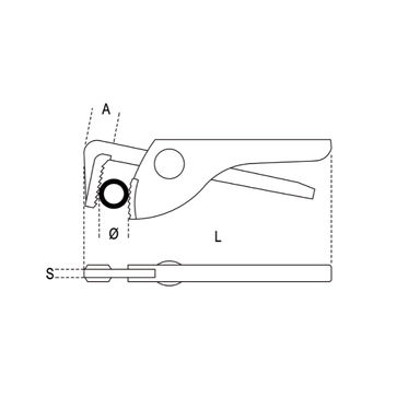 Szczypce do rur lekkie 175 mm, Ø max 1", 366 Beta