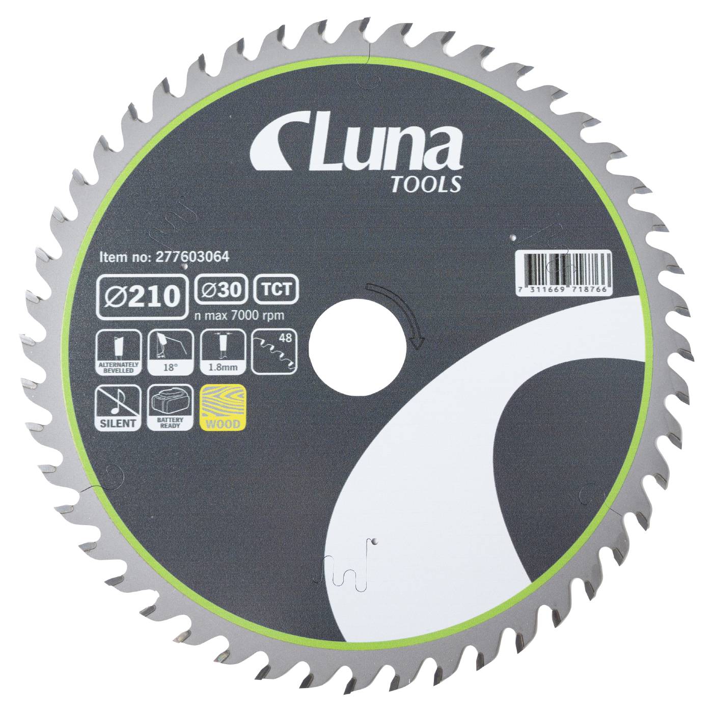 Piła tarczowa Luna Extra Thin 210x30 Z48 Luna