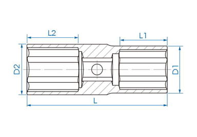 NASADKA UDAROWA DWUSTRONNA 1/2" 21mm / 23mm x 77mm, 6-kąt King Tony