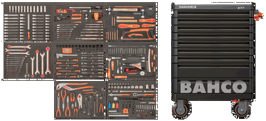 Wózek narzędziowy z zestawem narzędzi - 357 szt. BAHCO