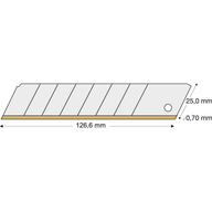 Ostrze odłam. 25mm TIN, 10 szt. w opakowaniu LUTZ BLADES