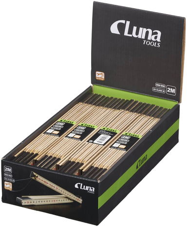 Miara składana 2 m - podziałka mm - od 0 do 2 m Luna