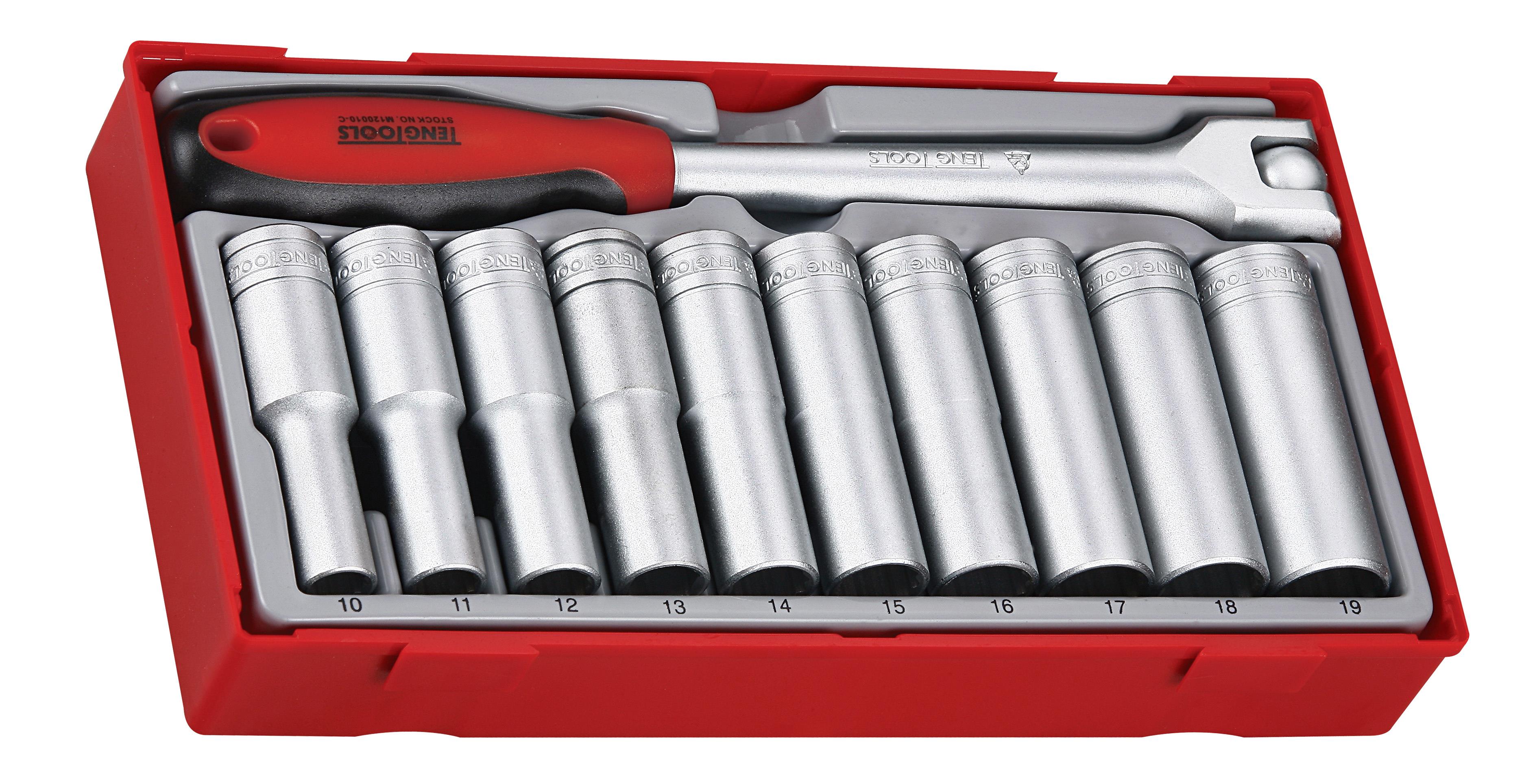 Zestaw nasadek z chwytem □ ½" Teng Tools TT1211