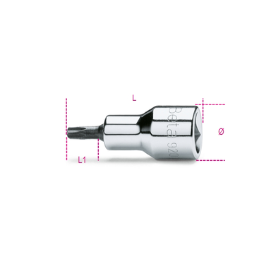 Nasadka trzpieniowa 1/2" do śrub TORX T27, 920RTX Beta