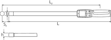 Klucz dynamometryczny elektroniczny 80-800Nm, 22x28mm, w skrzynce STAHLWILLE