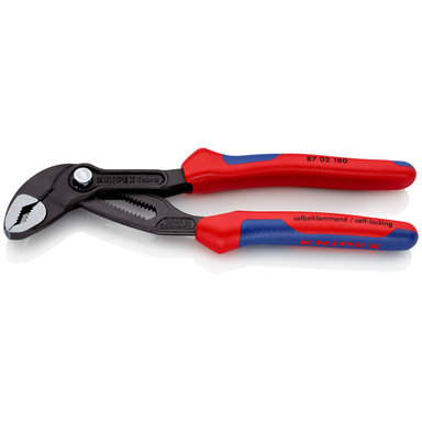 KNIPEX Cobra® 87 02 180 Szczypce nastawne do rur nowej generacji KNIPEX
