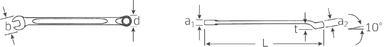 Klucz płasko-oczkowy 21mm, długi, OPEN-BOX STAHLWILLE