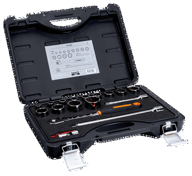 Zestaw nasadek 1/2", AF 17 szt. w metalowym pudełku BAHCO