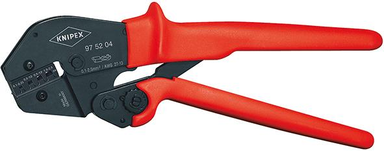 Szczypce do zagniatania złącz nieizolowanych 0,1–2,5 mm2, 250mm, 97 52 04, KNIPEX