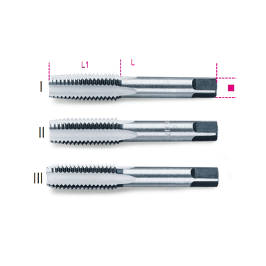Komplet gwintowników ręcznych M11x1,5, 3-części Beta