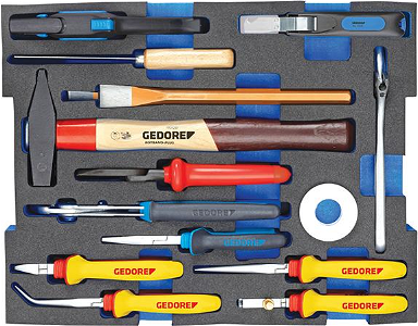Zestaw narzędzi dla elektryków 36-czesciowy, w walizce L-Boxx 136,  GEDORE