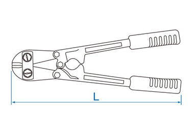 NOŻYCE DO PRĘTÓW 5 x 300mm, do o4 przy HRC 35 King Tony