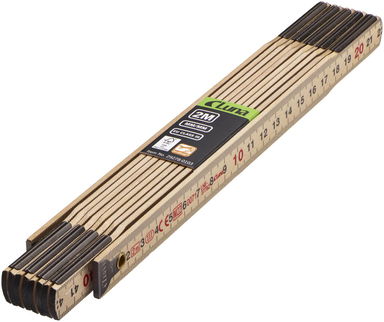 Miara składana 2 m - podziałka mm - od 0 do 2 m Luna