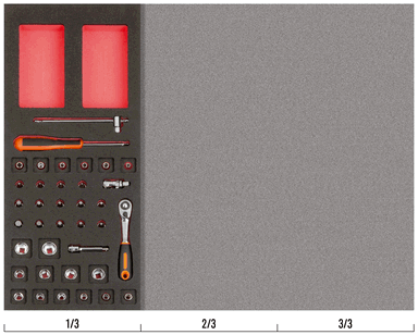 Zestaw nasadek 1/4" - 37 elementów BAHCO