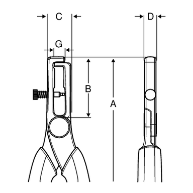 Szczypce do ściągania izolacji, długość 160 mm, zakres 0.5-5 mm, VDE BAHCO