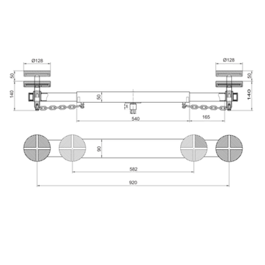 Adapter poprzeczny do podnośników 1 t BH1EU3000/BH11500/BH12000/BH13000/BH13000QA BAHCO