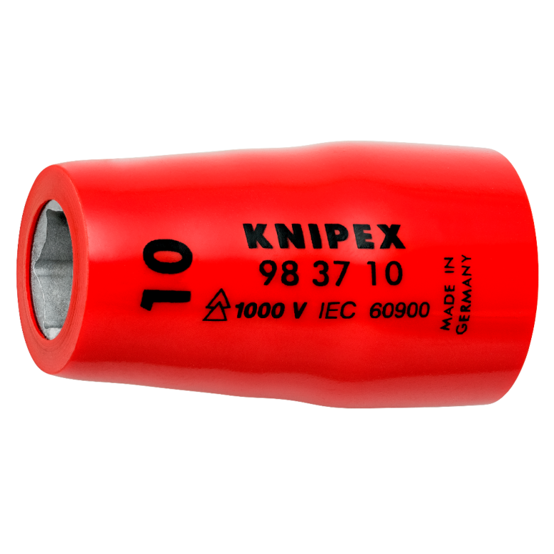 Nasadka sześciokątna do śrub z łbem sześciokątnym 98 37 10 Z gniazdem czworokątnym 3/8” KNIPEX
