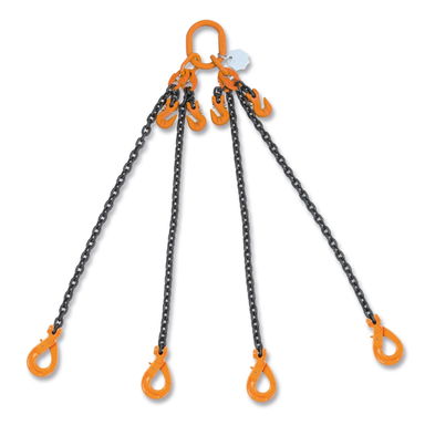 Zawiesie łańcuchowe 4-cięgnowe 8 mm, dł. 3 m, WLL 4,25 t Robur