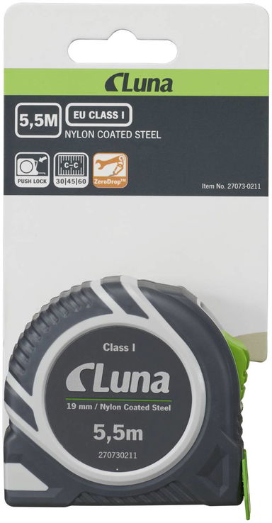 Przymiar taśmowy LPL Push Lock 5,5 m Luna