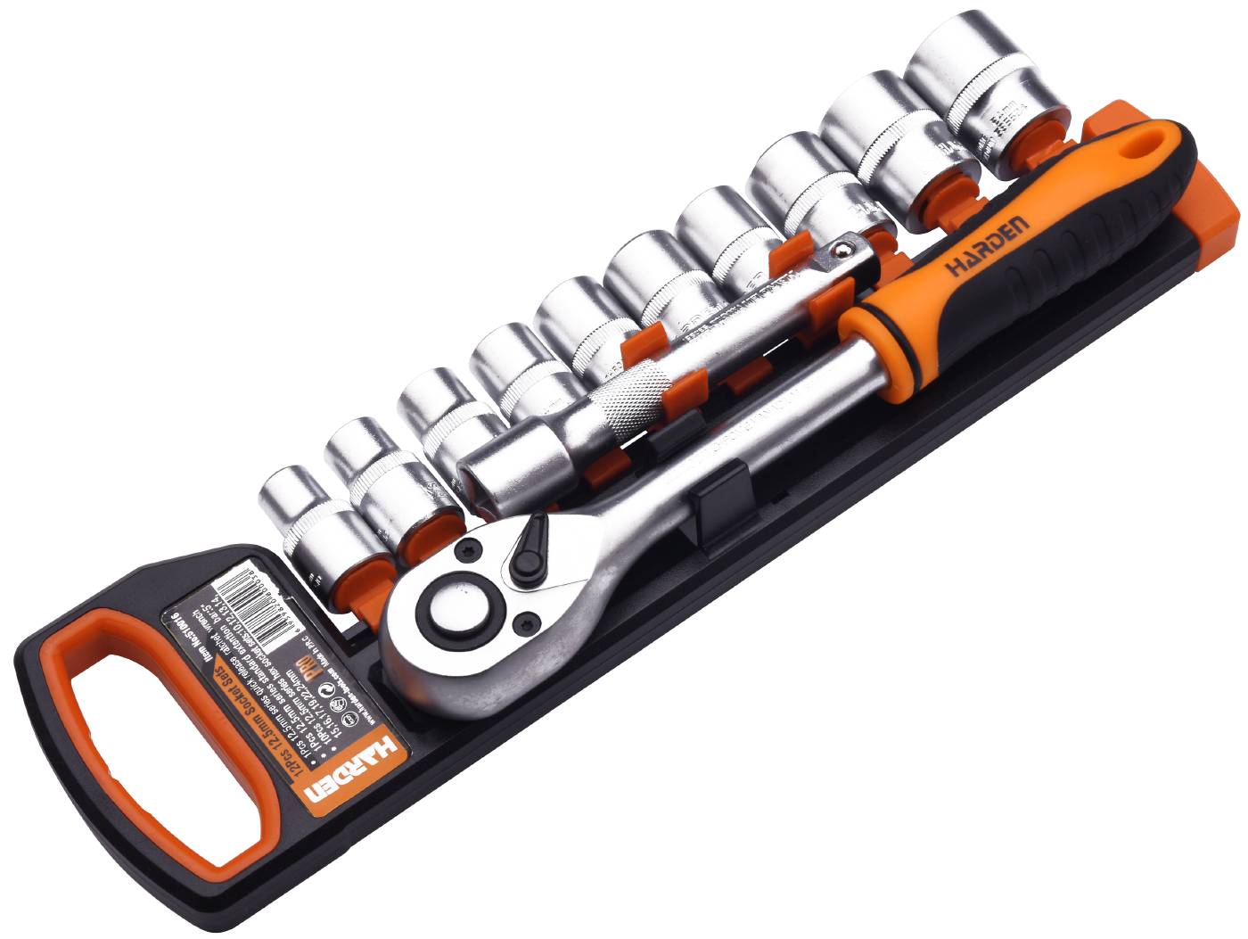 Zestaw kluczy nasadowych 1/2" Harden