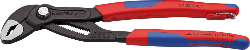 Szczypce nastawne do rur Cobra, 250mm, 87 02 250 T, KNIPEX