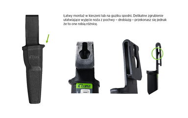Nóż Luna Heavy-duty CS TPE Luna