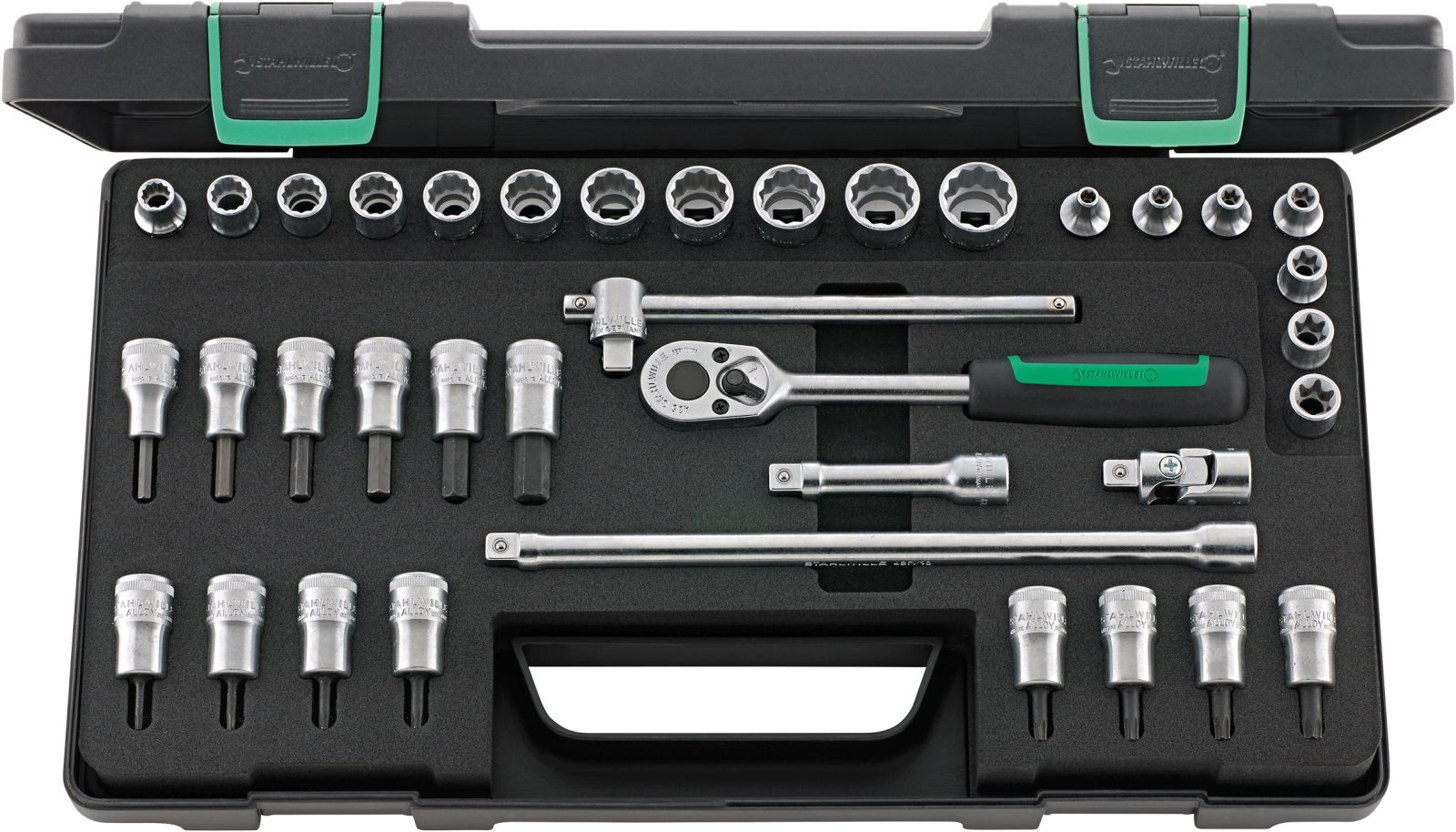 Zestaw narzędzi 3/8" 37-el.w walizce ABS STAHLWILLE
