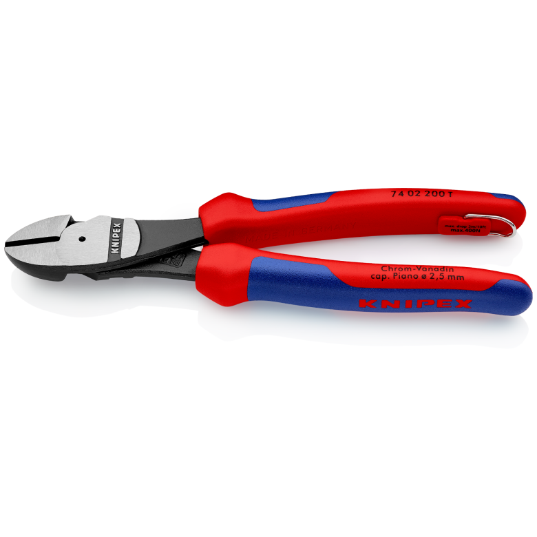 Szczypce tnące boczne o zwiększonym przełożeniu 74 02 200 T KNIPEX
