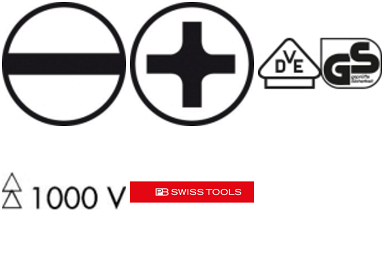 Zestaw wkrętaków VDE 6-cz., płasko-krzyżowe PH w kartonowym pudełku Classic PB Swiss Tools