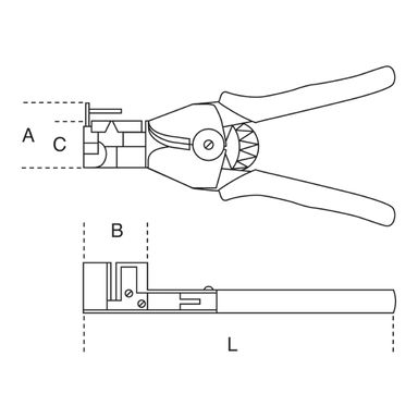 Szczypce do ściągania izolacji 0,5-6 mm², 1143 Beta