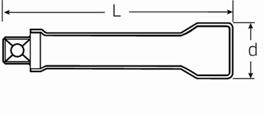 Przedłużka 1/2", L=93mm, izolowany 1000V VDE STAHLWILLE