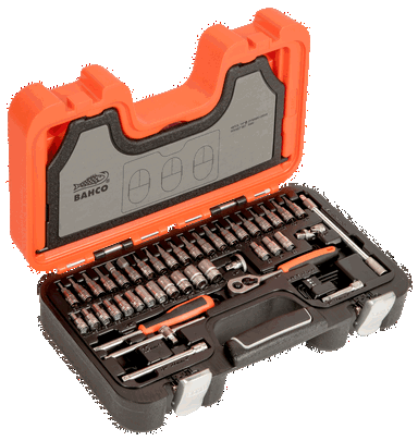 Zestaw nasadek 1/4", 46 sztuk BAHCO