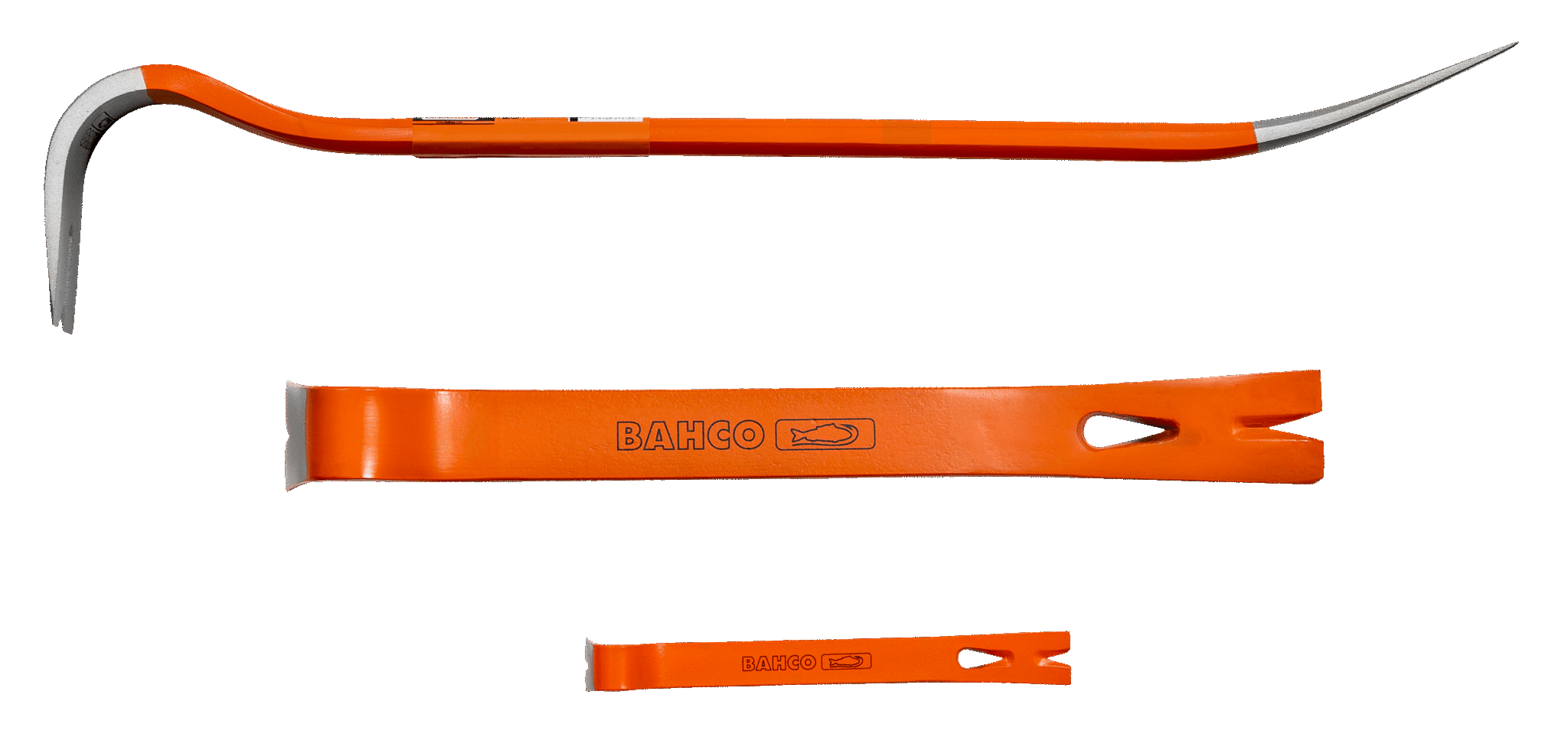 Zestaw łomów rozbiórkowych - płaski 625 mm, mini 190 mm, premium 380 mm BAHCO