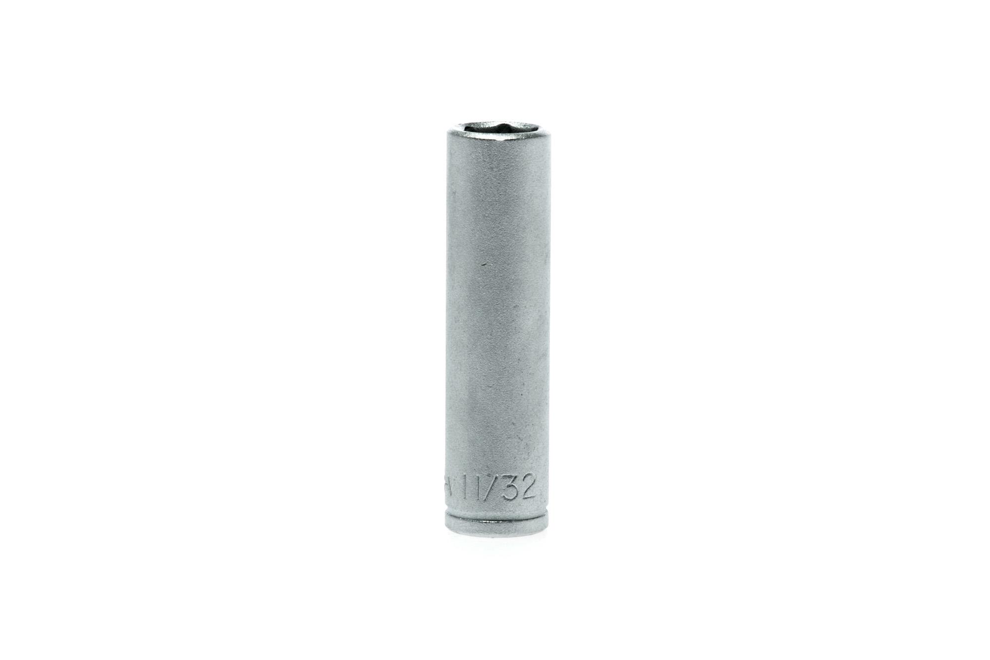 Nasadka 6-kątna długa calowa z chwytem 1/4" 11/32" Teng Tools