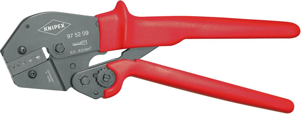 Szczypce do zagniatania tulejek kablowych 10 + 16 + 25 mm2, 97 52 09, KNIPEX