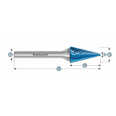 Pilnik obrotowy Blue-Tec SKM HP-6 12x25x8x70 Integra Tools