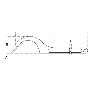 Klucz hakowy z pazurem 16-18-20 mm, 99 Beta