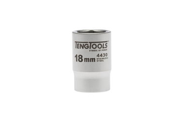 Nasadka 6-kątna nierdzewna z chwytem 1/2" 18 mm Teng Tools
