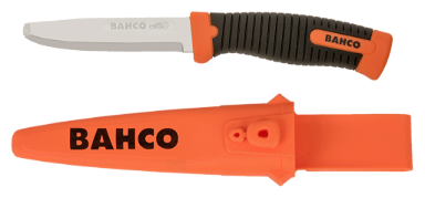 Nóż wielofunkcyjny z tępym końcem i dwukomponentowym uchwytem BAHCO