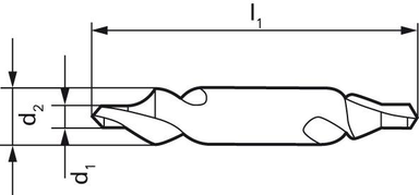 Nawiertak HSS z promieniem do nakiełków 6,30mm GÜHRING