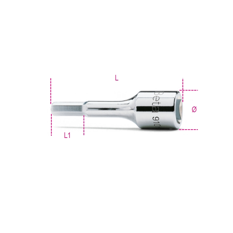 Nasadka trzpieniowa 3/8" imbusowa 12 mm, 910ME Beta