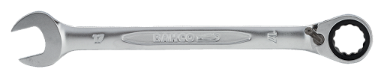 Klucz płasko-oczkowy z dwukierunkową grzechotką 17 mm BAHCO