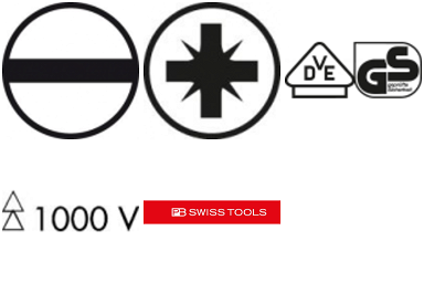 Zestaw wkrętaków VDE 6-cz., płasko-krzyżowe PZ w kartonowym pudełku Classic PB Swiss Tools