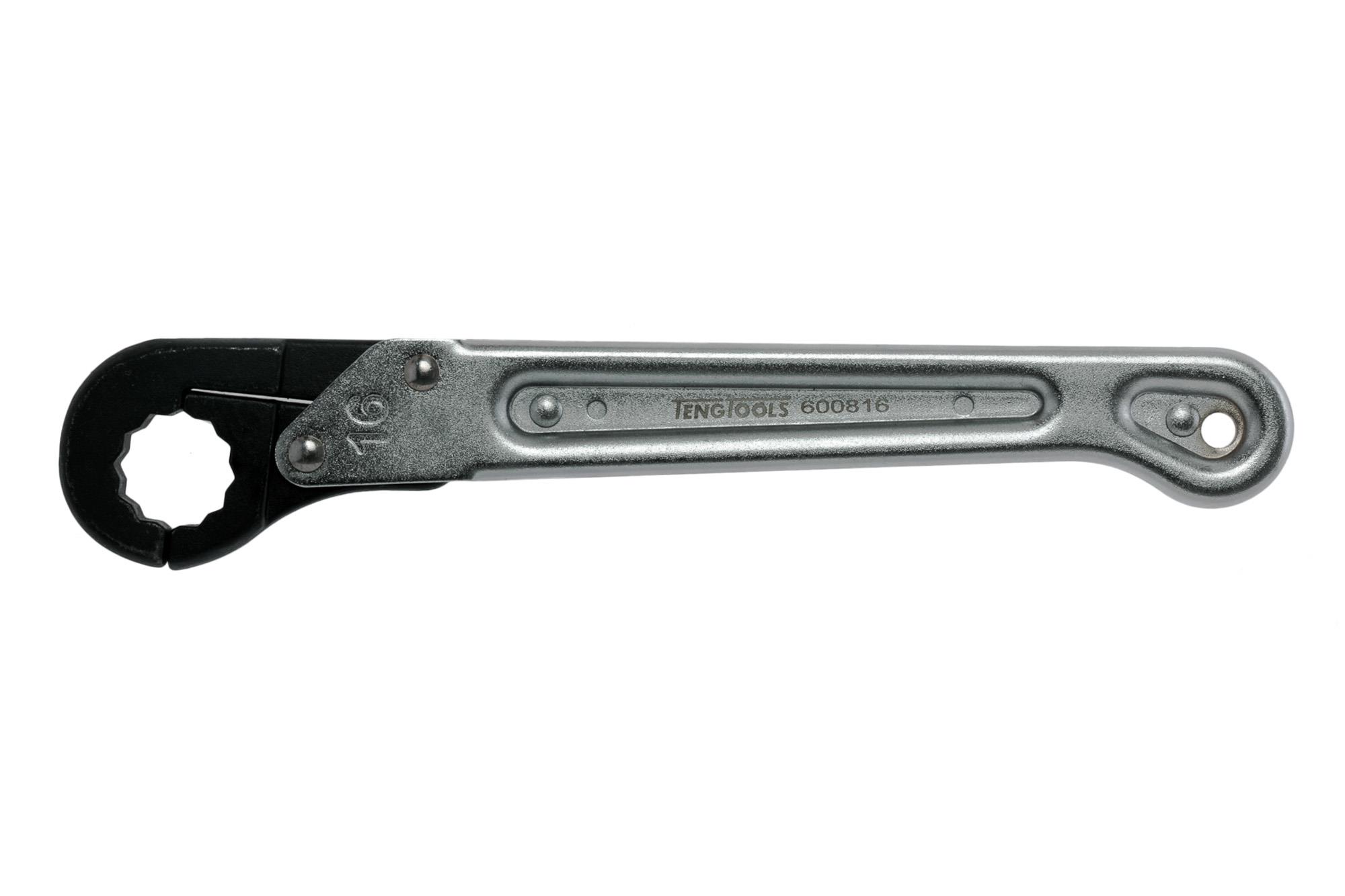 Klucz oczkowy zapadkowy otwierany 16 mm Teng Tools