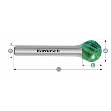 Pilnik obrotowy Green-Tec KUD HP-3 10x9x6x54 Integra Tools