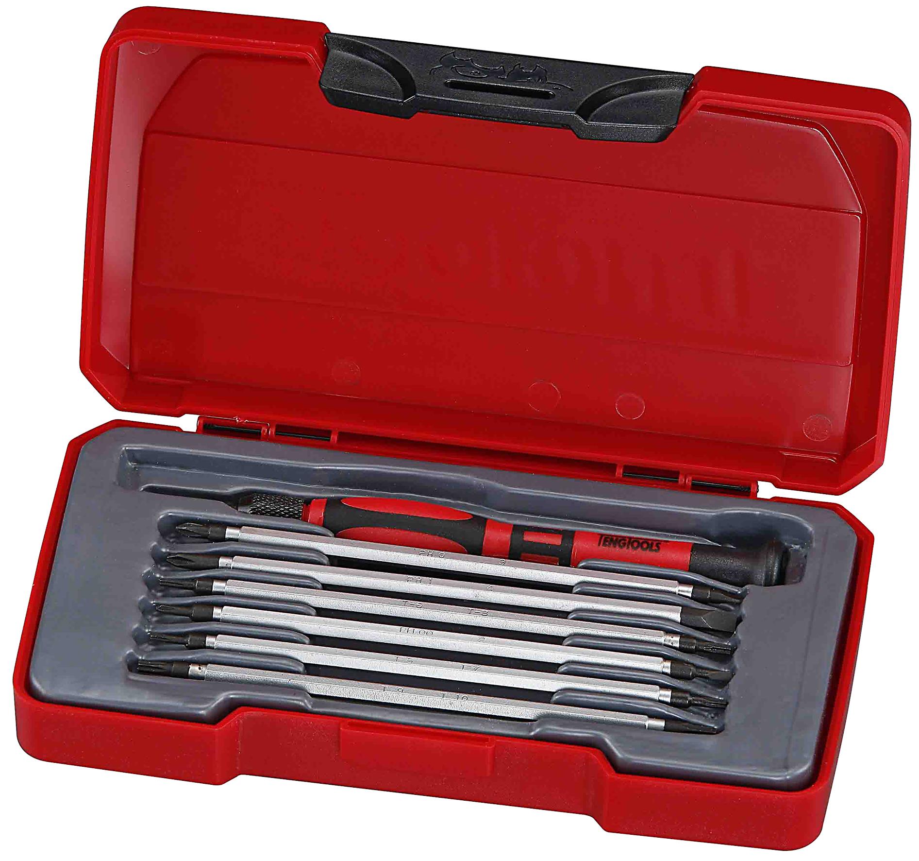 Wkrętaki precyzyjne w zestawie Teng Tools TM708